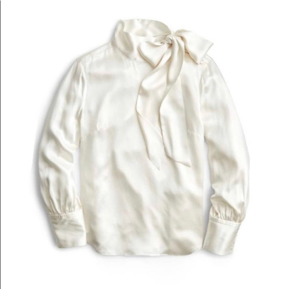 J.Crew Collection 100% Silk Mint Green Blouse S NWT